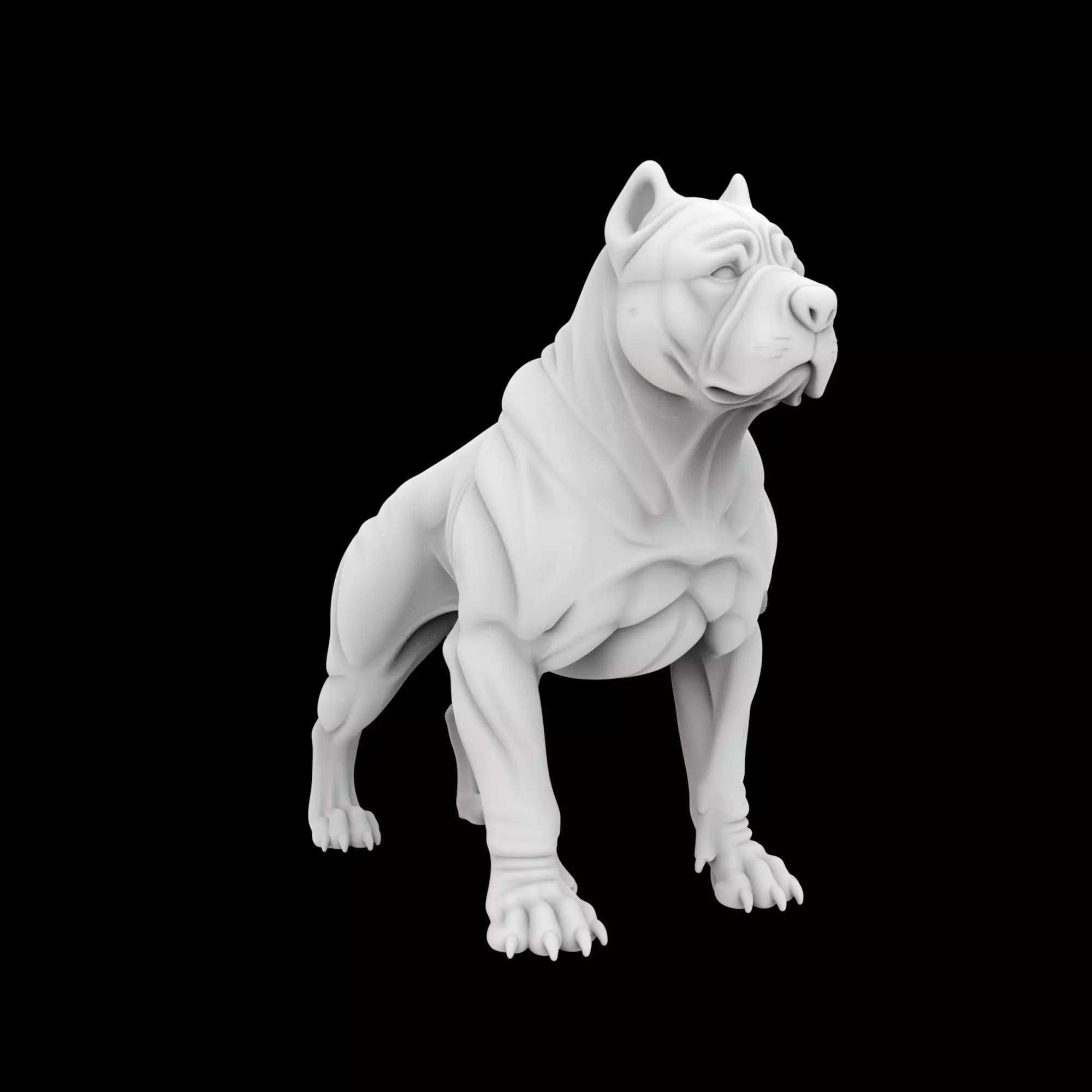 Guard Dog Statue 3D print model