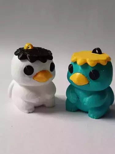 Flexi Chibi KAPPA KEYCHAIN STL 3D print model