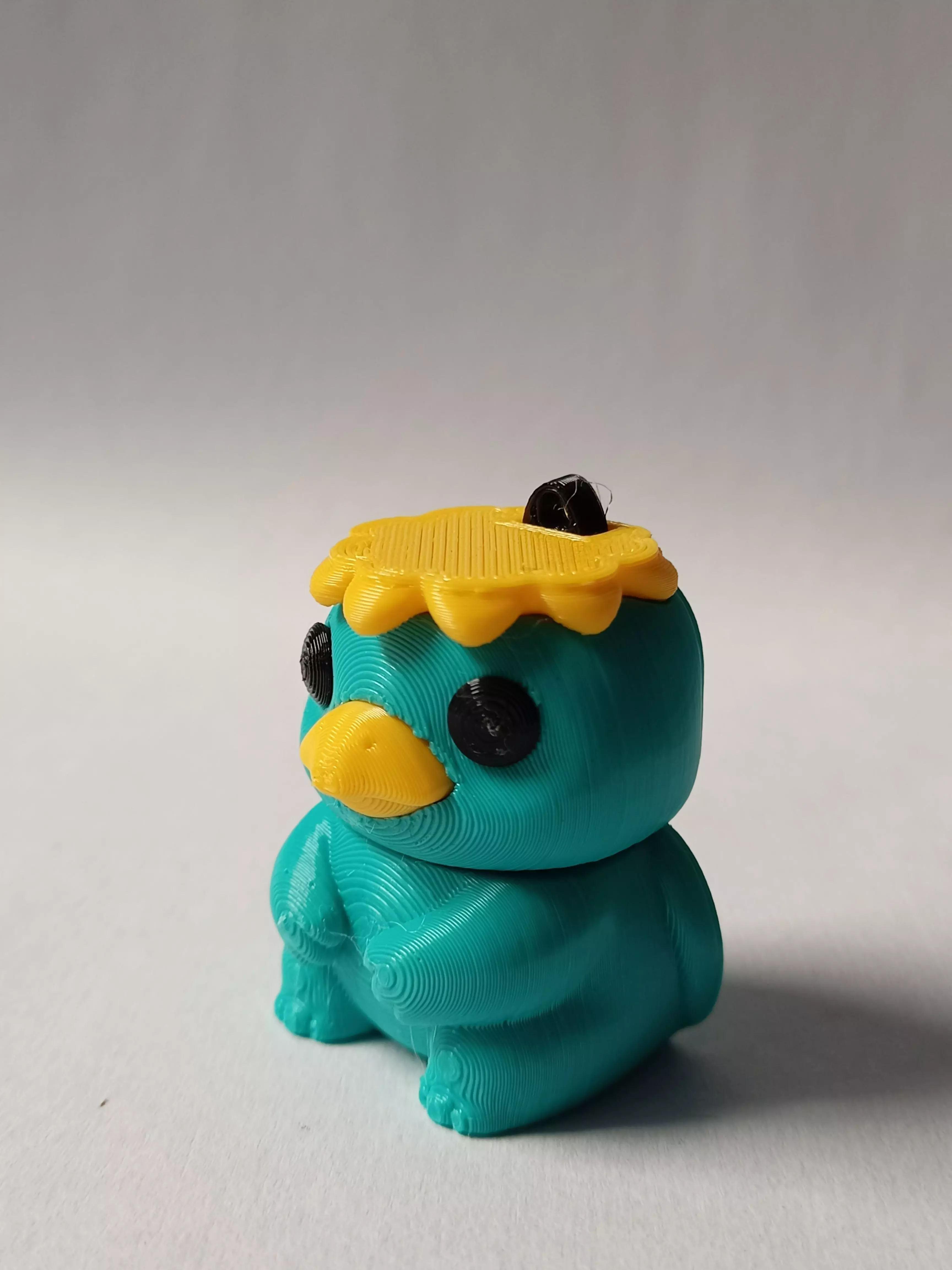 Flexi Chibi KAPPA KEYCHAIN STL 3D print model 3D print model_9