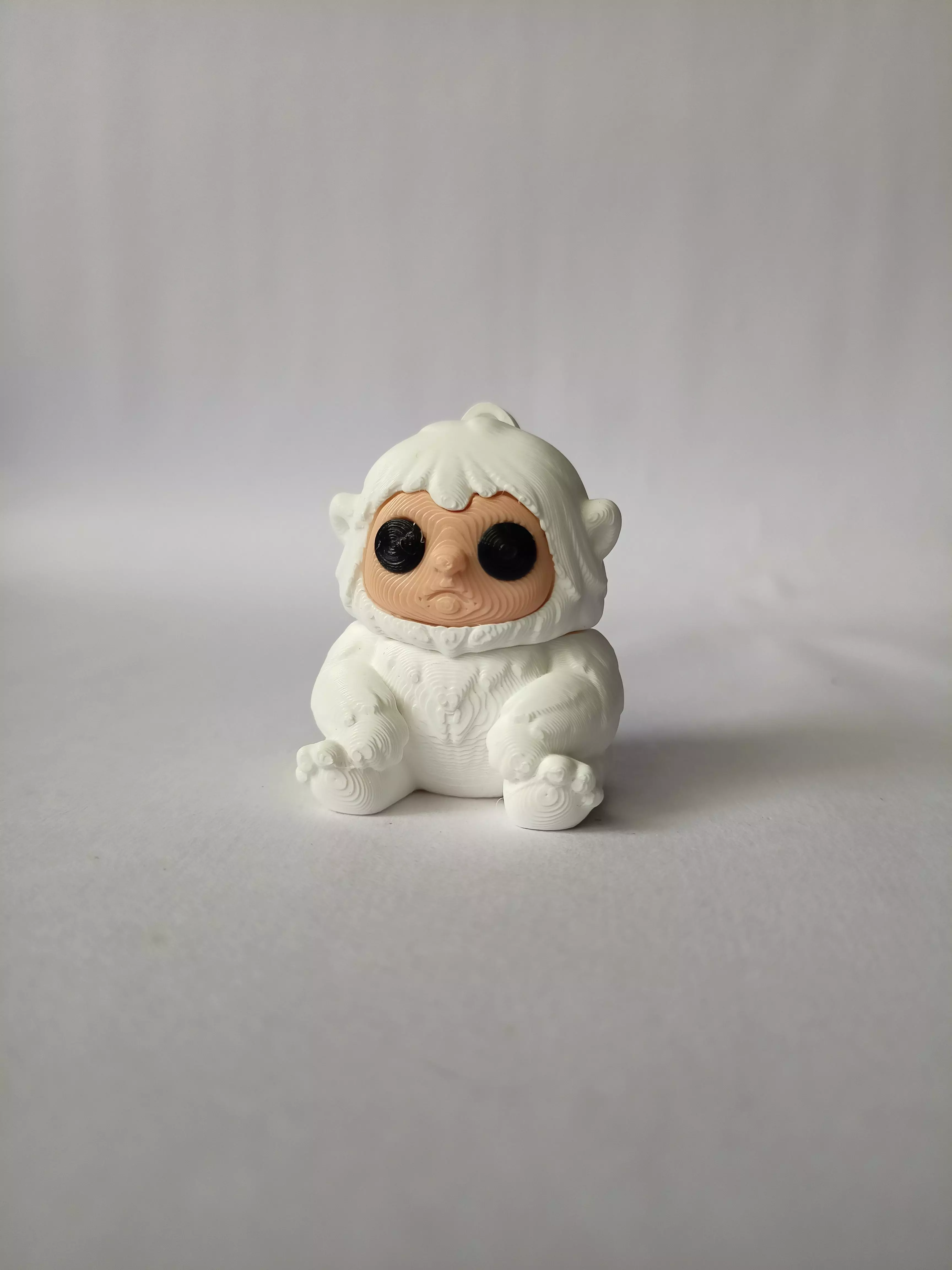 Flexi Chibi YETI KEYCHAIN STL 3D print model 3D print model_3