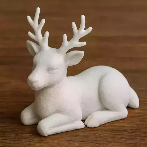 Sleeping Reindeer Christmas 3D print model