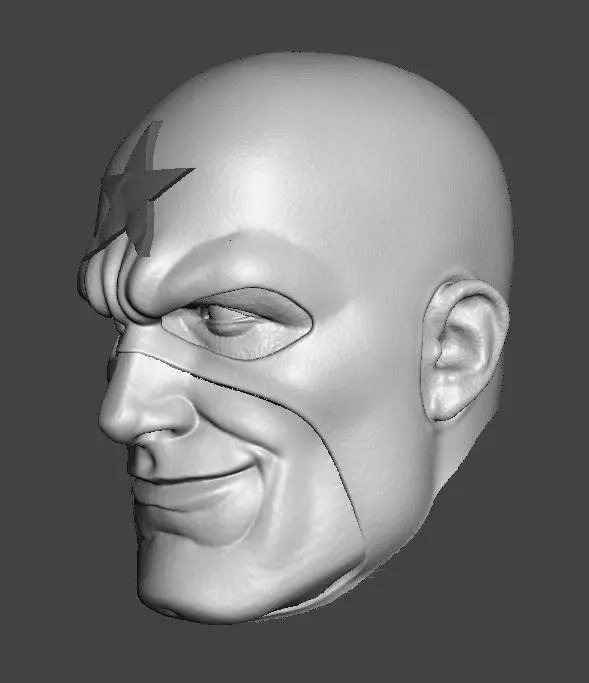 DC GENERAL GLORY FROM 80S JUSTICE LEAGUE 3-PACK HEADSCULPT 3D print model_9