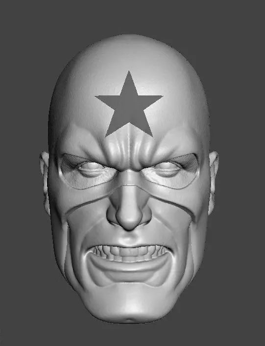 DC GENERAL GLORY FROM 80S JUSTICE LEAGUE 3-PACK HEADSCULPT 3D print model_1