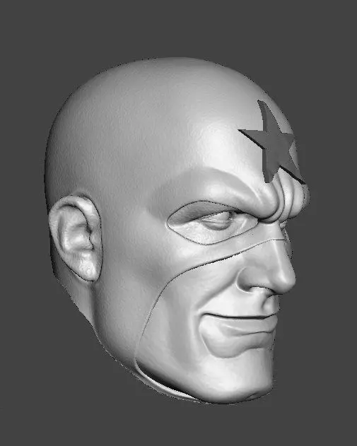 DC GENERAL GLORY FROM 80S JUSTICE LEAGUE 3-PACK HEADSCULPT 3D print model_8