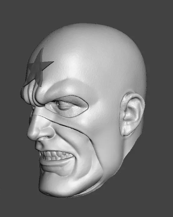 DC GENERAL GLORY FROM 80S JUSTICE LEAGUE 3-PACK HEADSCULPT 3D print model_3