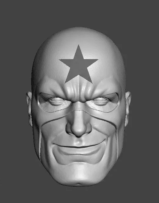 DC GENERAL GLORY FROM 80S JUSTICE LEAGUE 3-PACK HEADSCULPT 3D print model_7