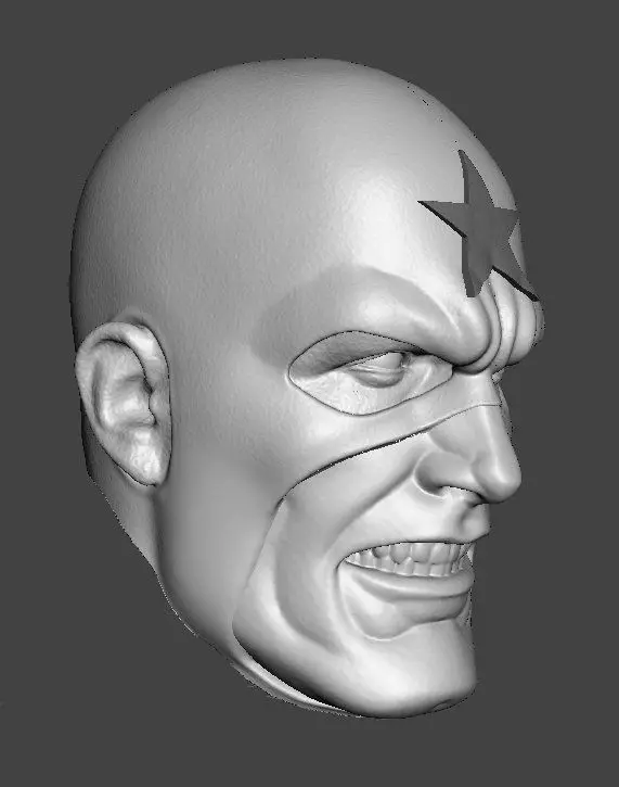 DC GENERAL GLORY FROM 80S JUSTICE LEAGUE 3-PACK HEADSCULPT 3D print model_2