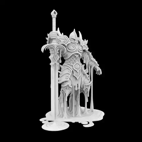 Melting Warrior Statue
