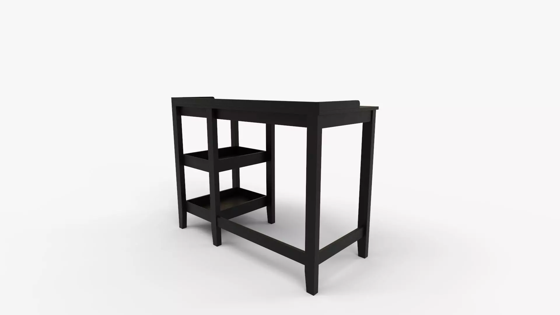 Eleanor Single Pedestal Desk 3D model_2