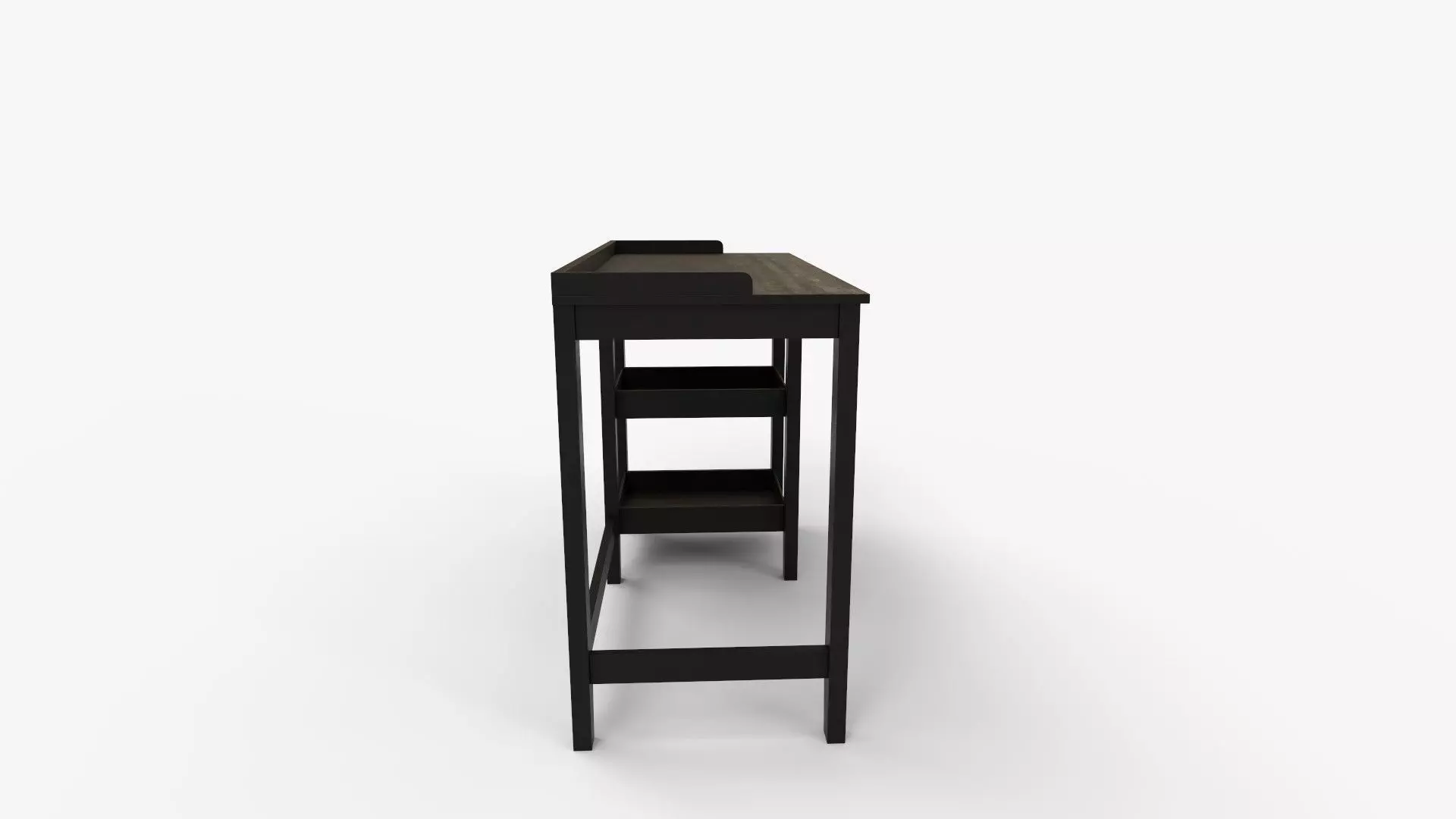 Eleanor Single Pedestal Desk 3D model_1