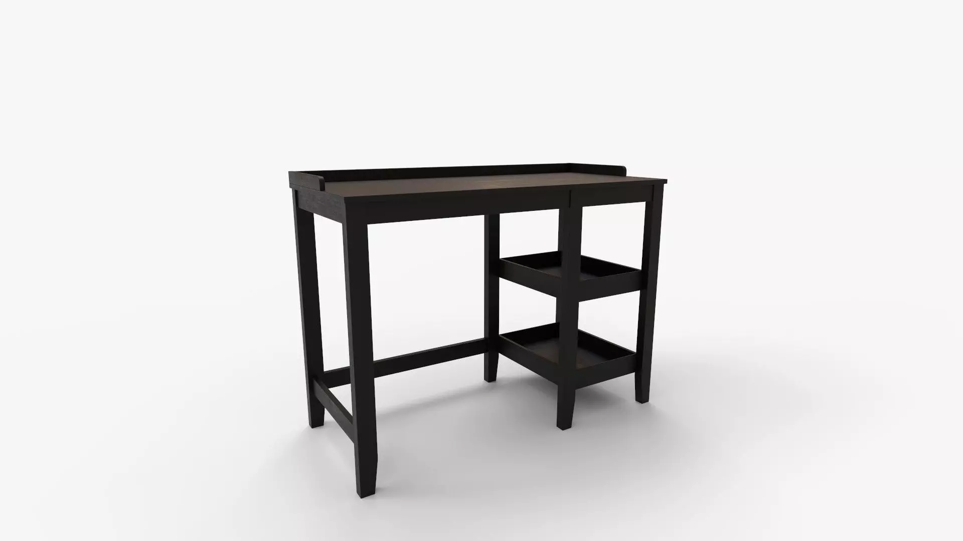 Eleanor Single Pedestal Desk 3D model_0