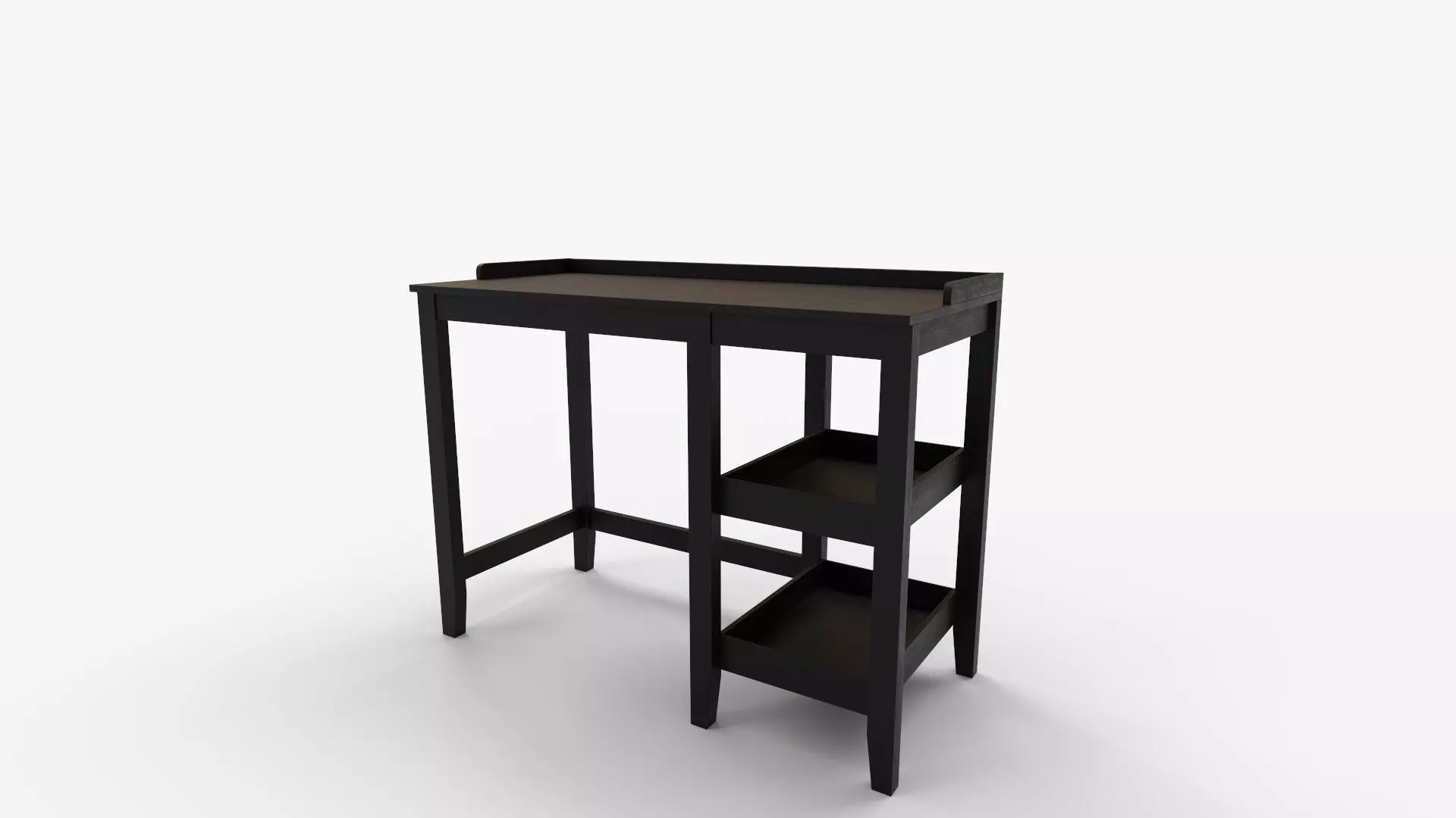 Eleanor Single Pedestal Desk 3D model_6