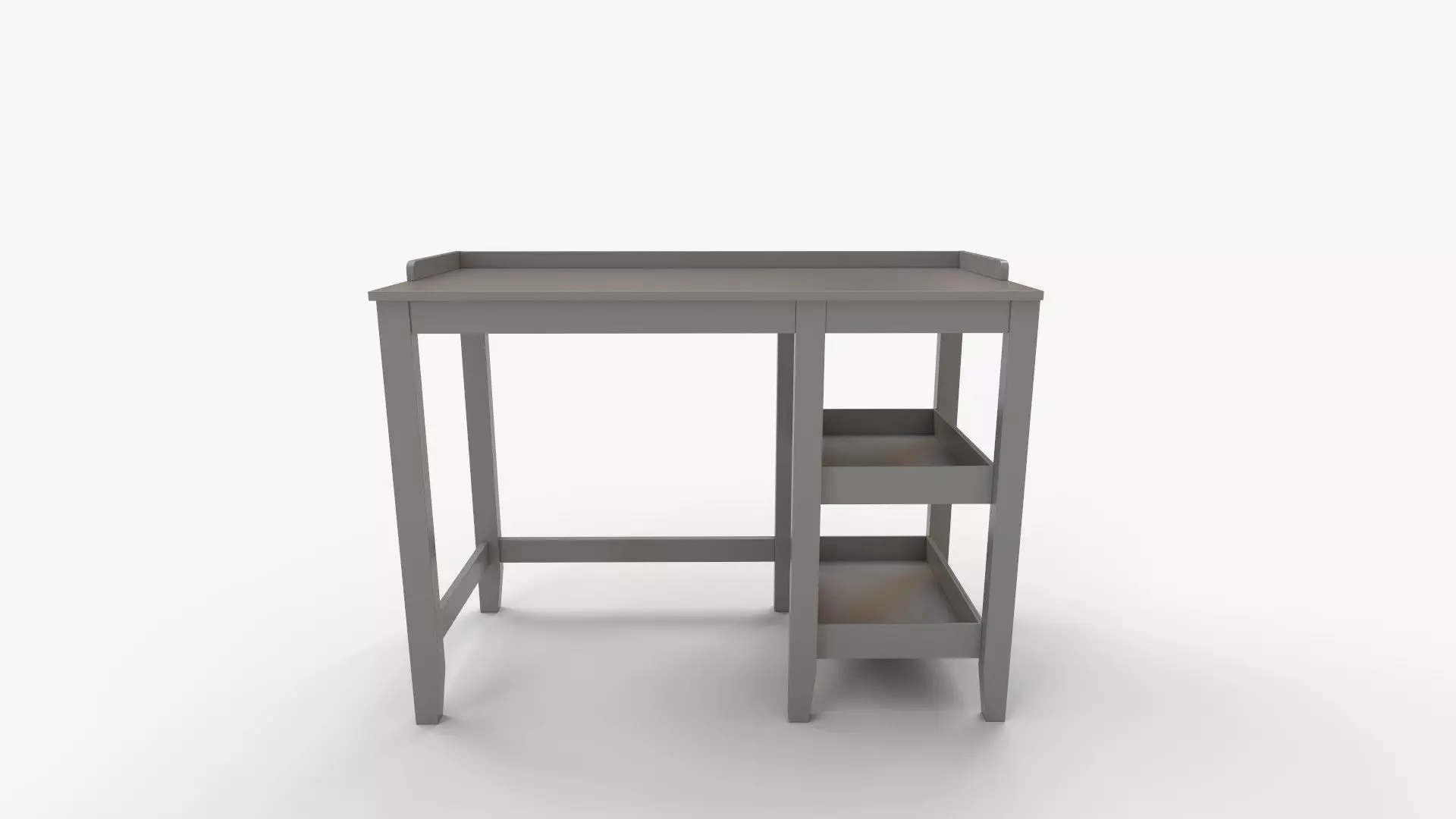 Eleanor Single Pedestal Desk 3D model_10