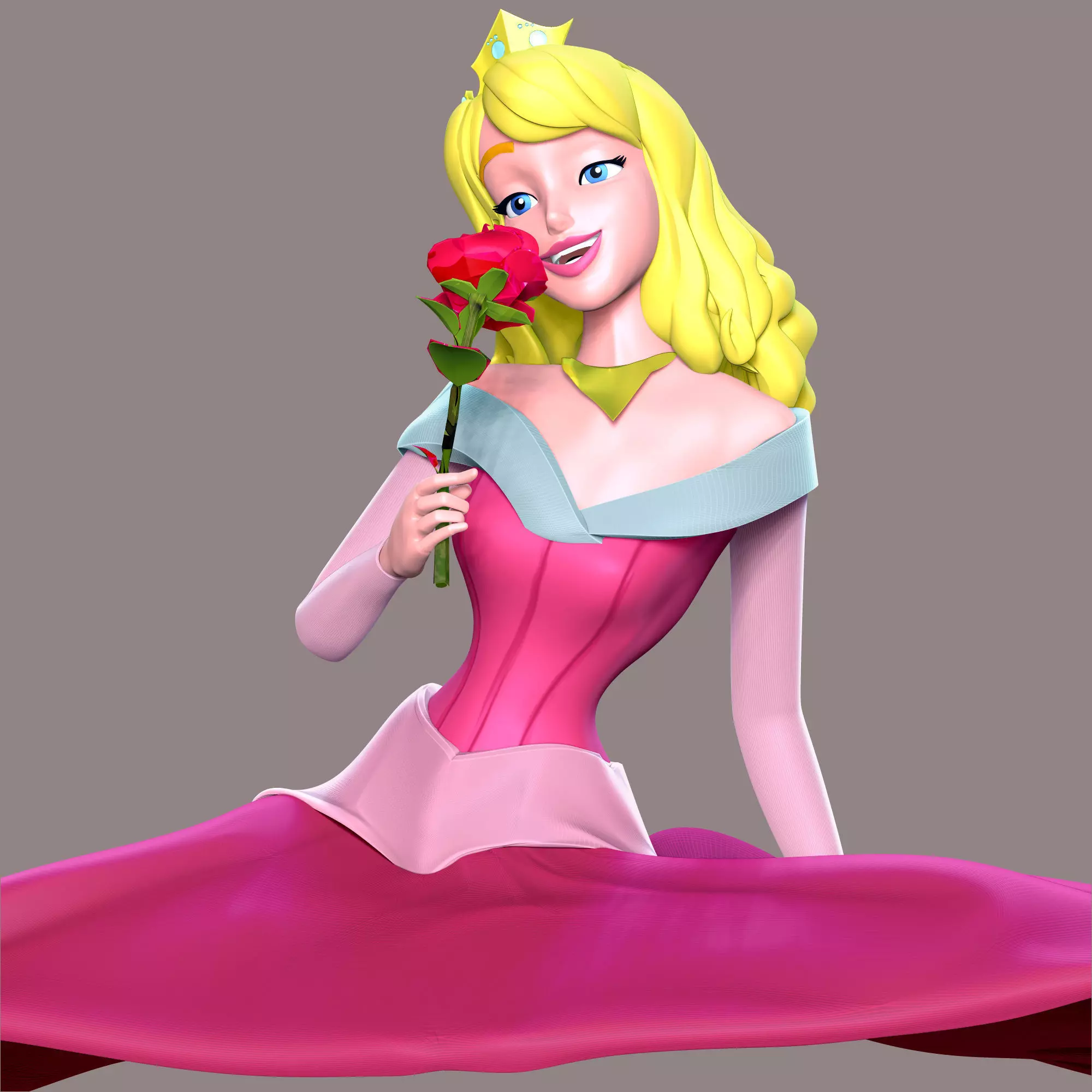 Princess Aurora 3D print model