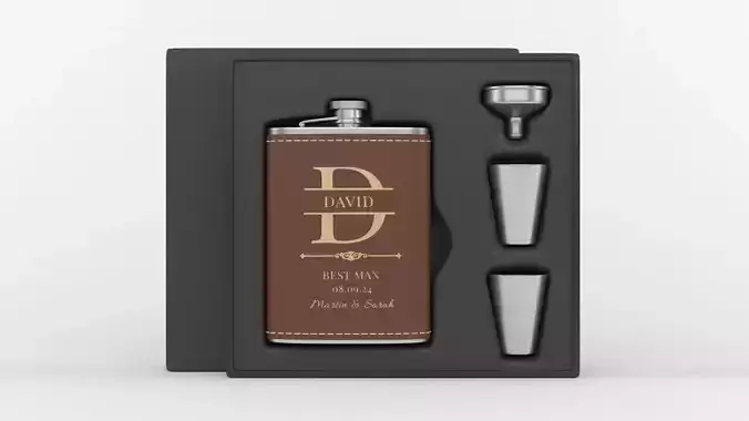 Personalized Flask Set