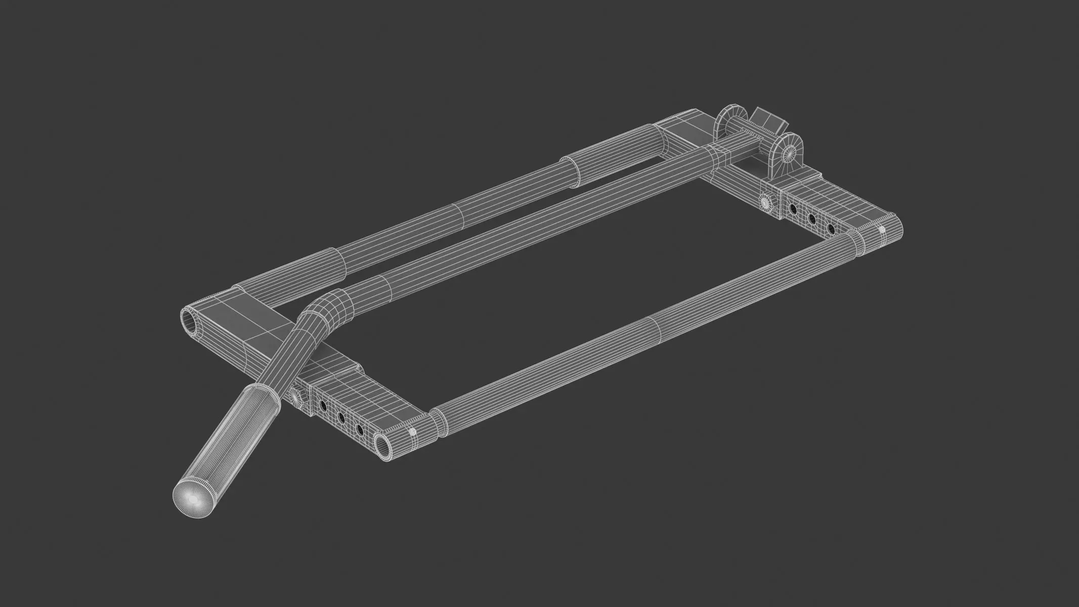 Garage Motorcycle Two Arm Centre Stand 3D model_15