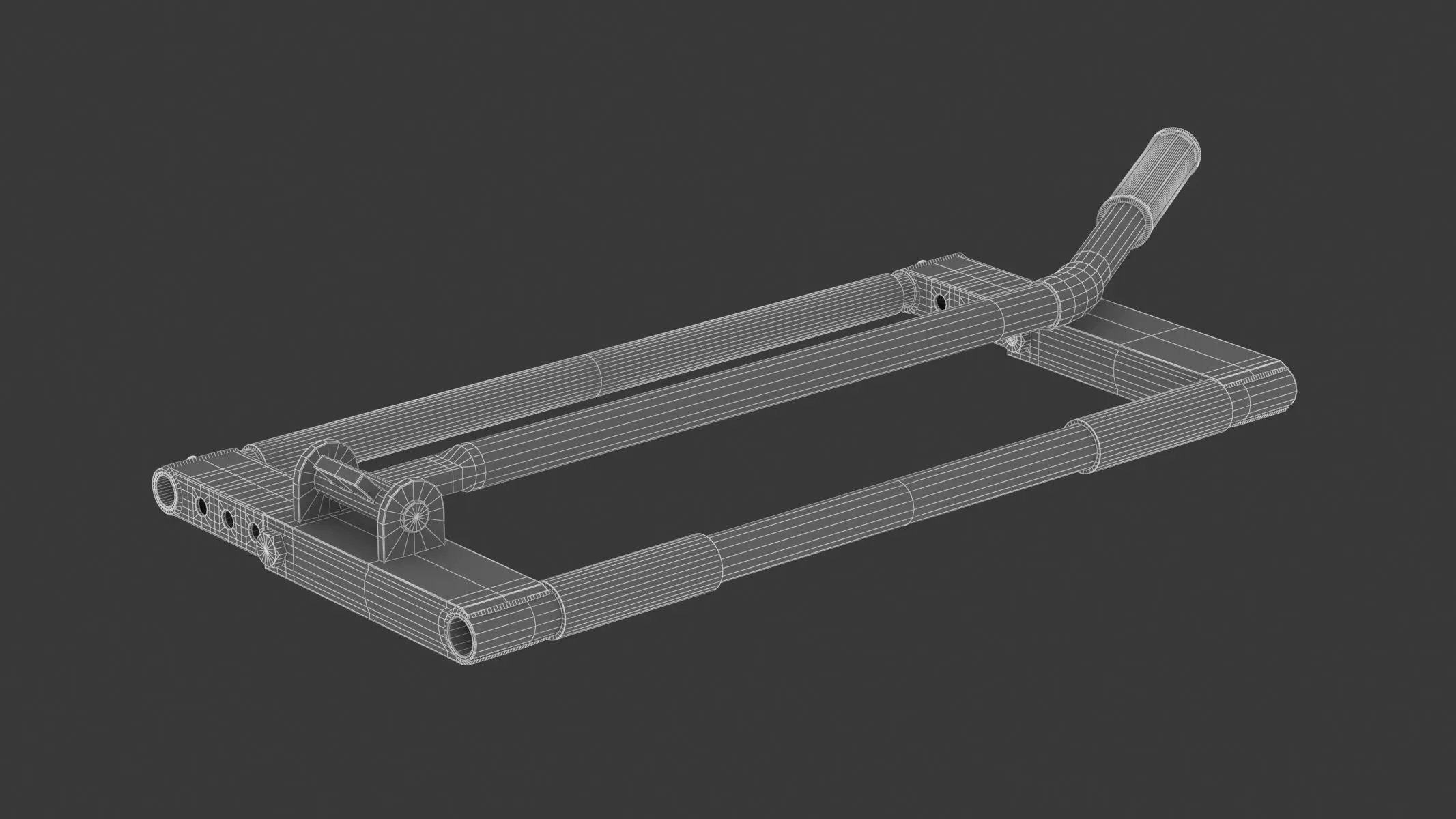 Garage Motorcycle Two Arm Centre Stand 3D model_16