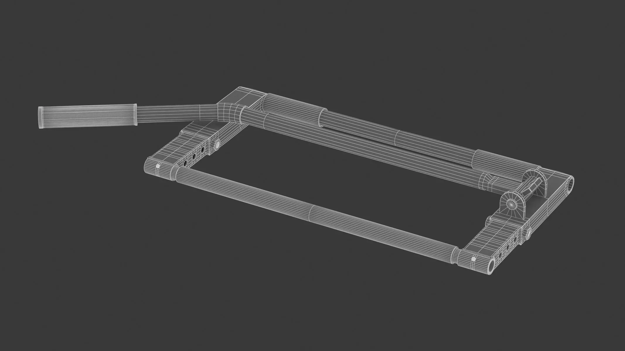 Garage Motorcycle Two Arm Centre Stand 3D model_1