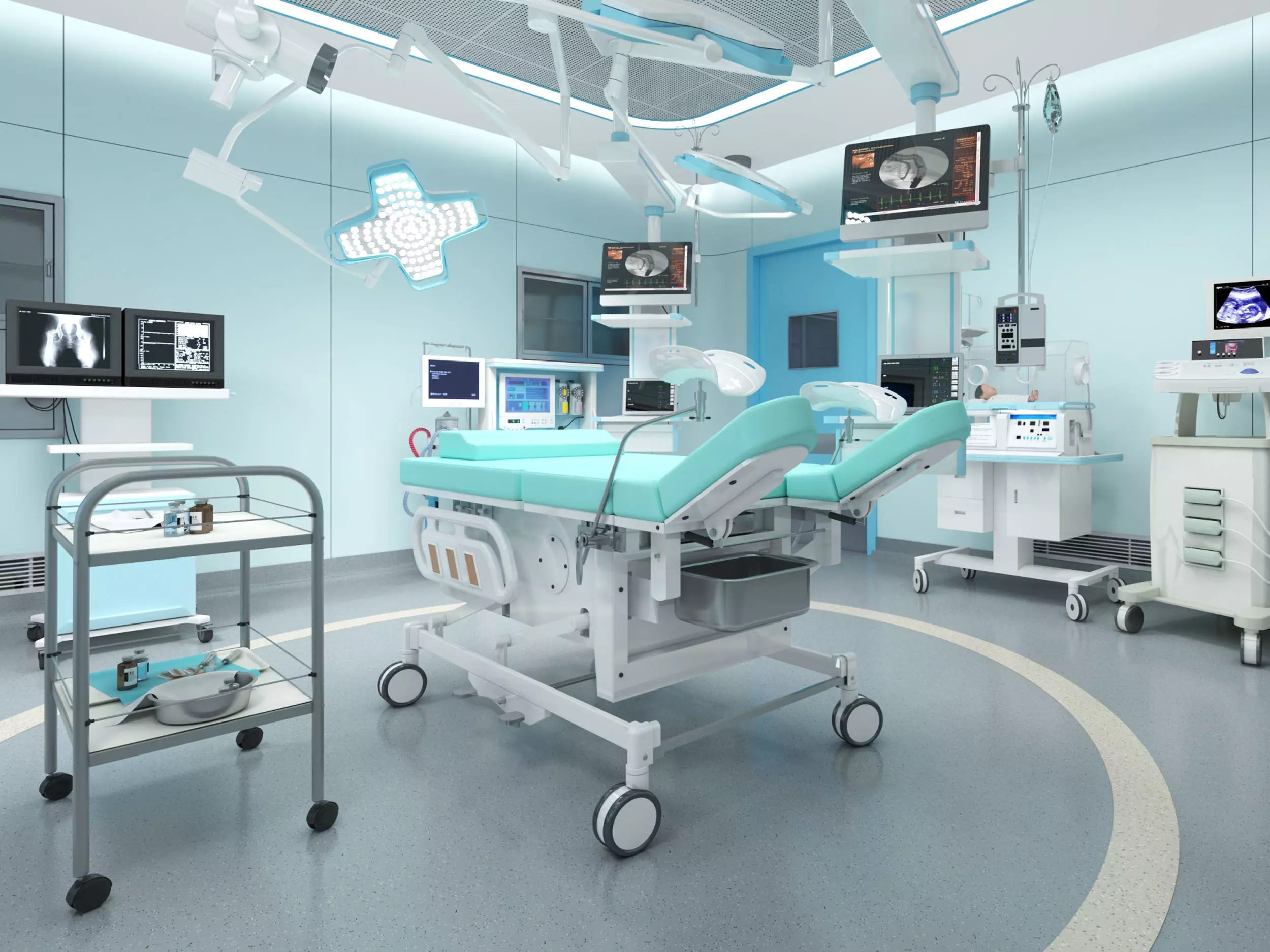 operating room Low-poly 3D model_3