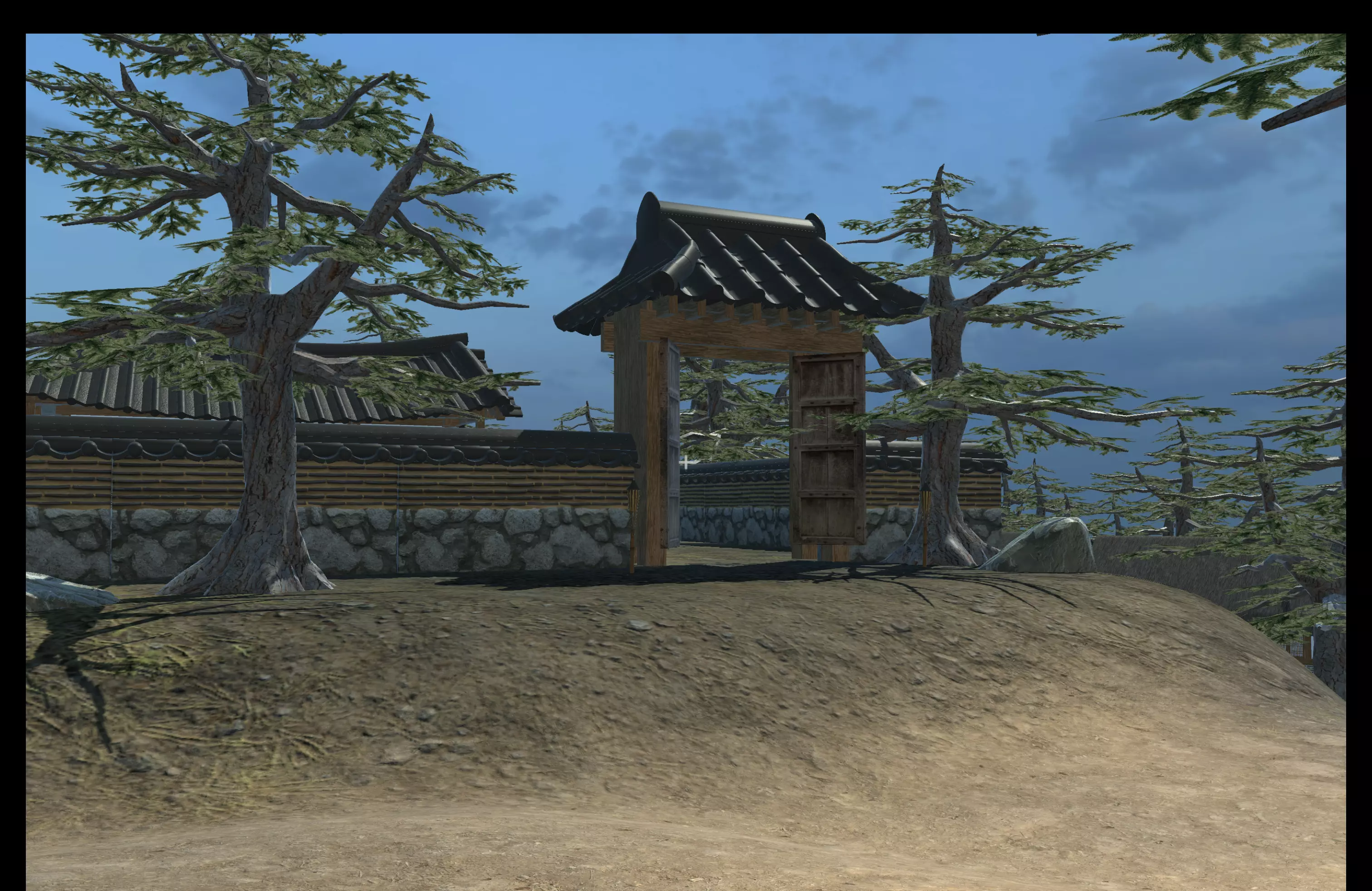 Korean Village 3D Model Pack Low-poly 3D model_7