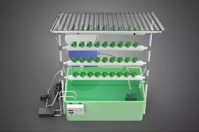 IOT HYDROPONIC PLANT AUTO CONTROL WATER CYCLE PUMP NOZZLE SPRAY