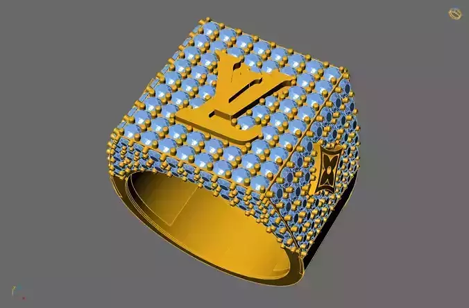 LV diamond ring