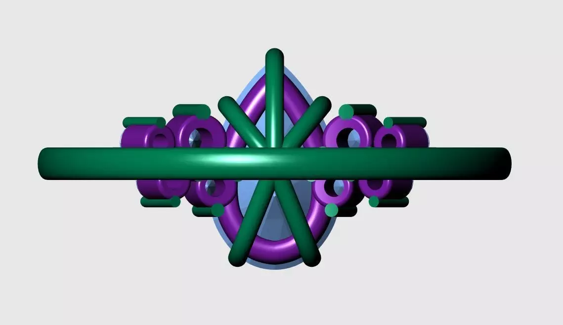 Solitaire Ring 3D print model_8