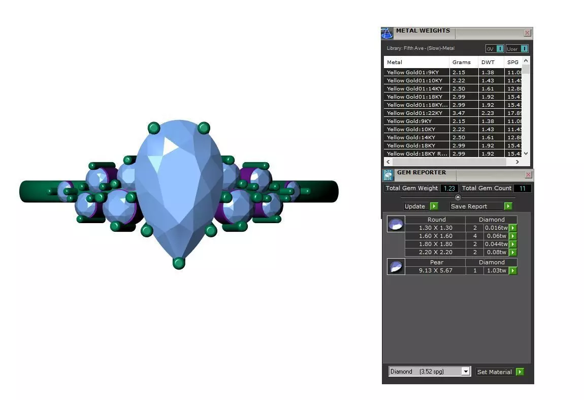 Solitaire Ring 3D print model_9