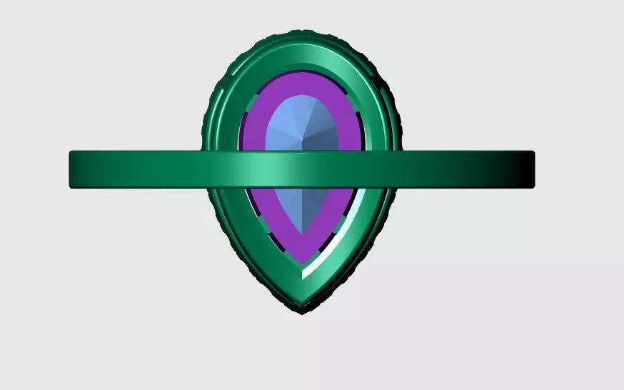 Solitaire Ring 3D print model_6