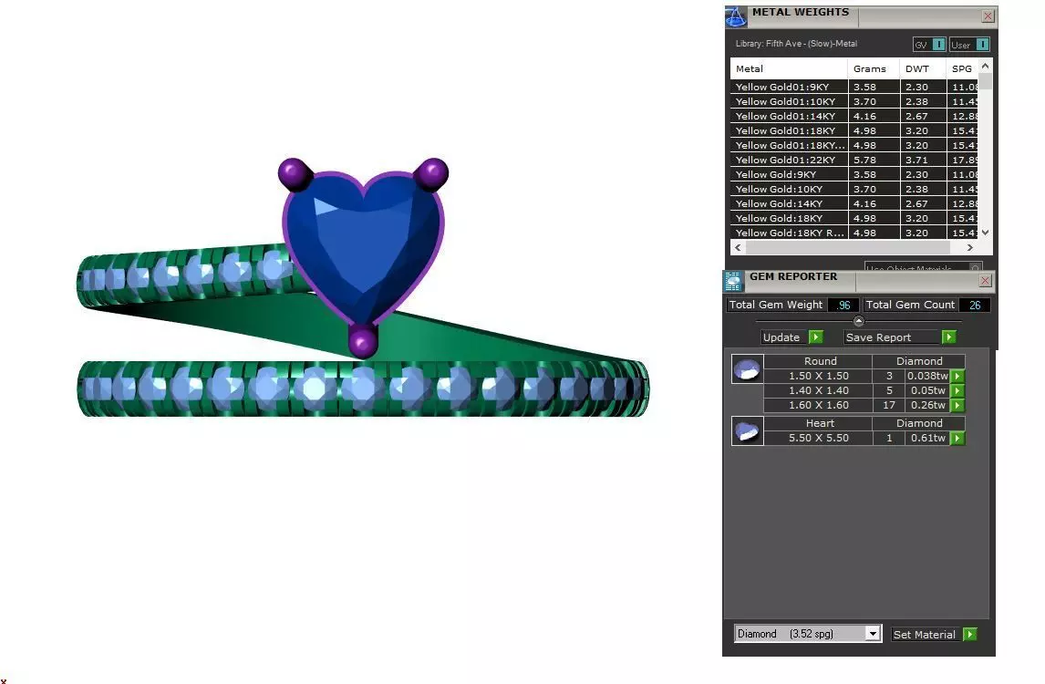 Solitaire Ring 3D print model_8