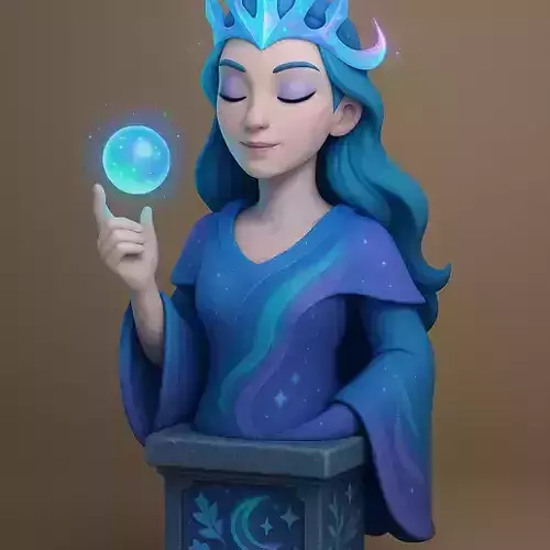 Christmas  Winter Fantasy Chess Set 3D print model