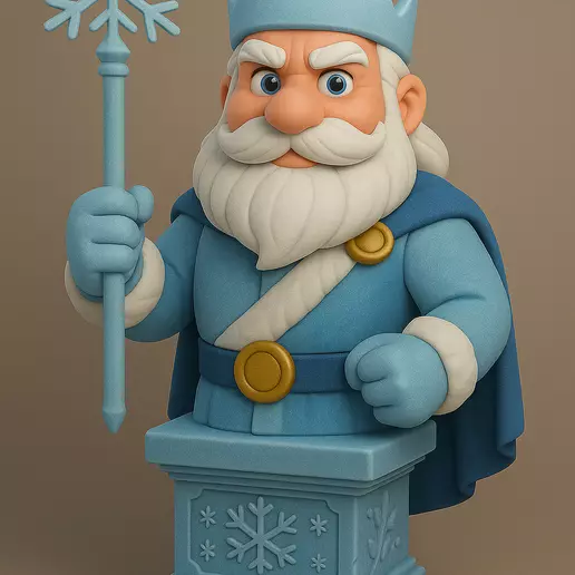 Christmas  Winter Fantasy Chess Set 3D print model_2
