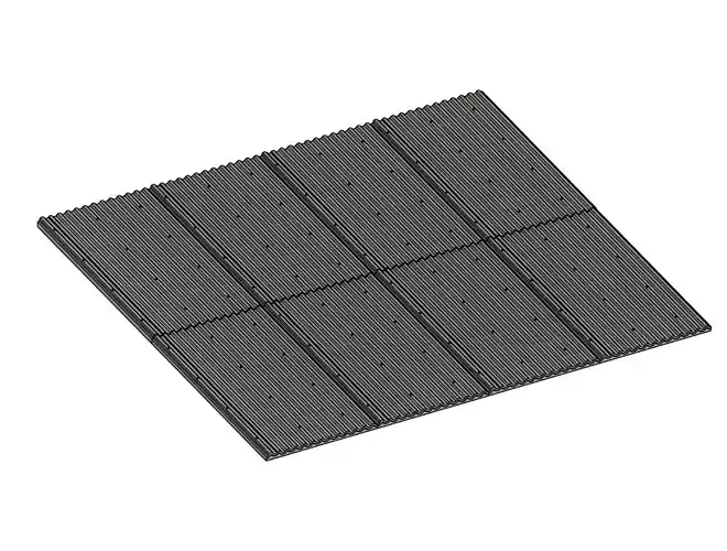 Modelling Corrugated Roofing Sheets Various Sizes 3D print model