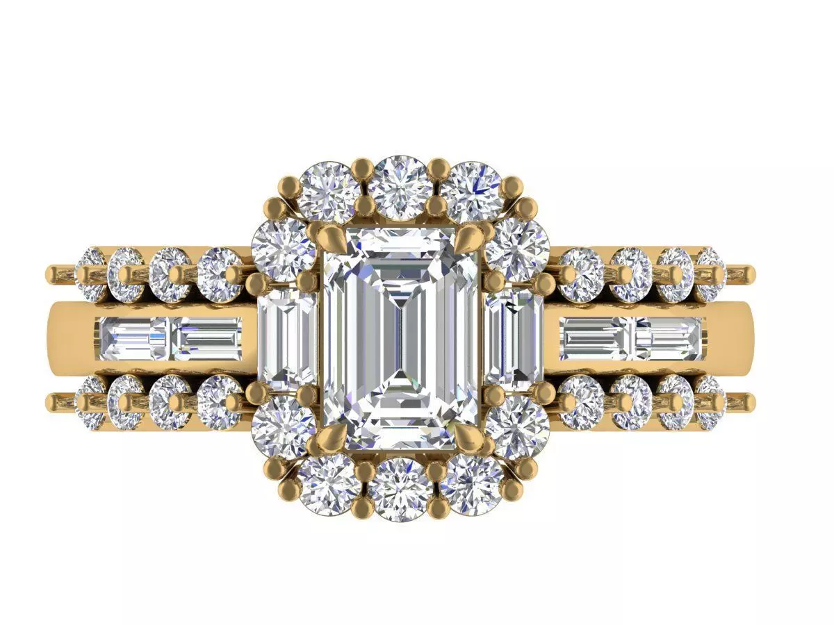 Solitaire Ring 3D print model_2