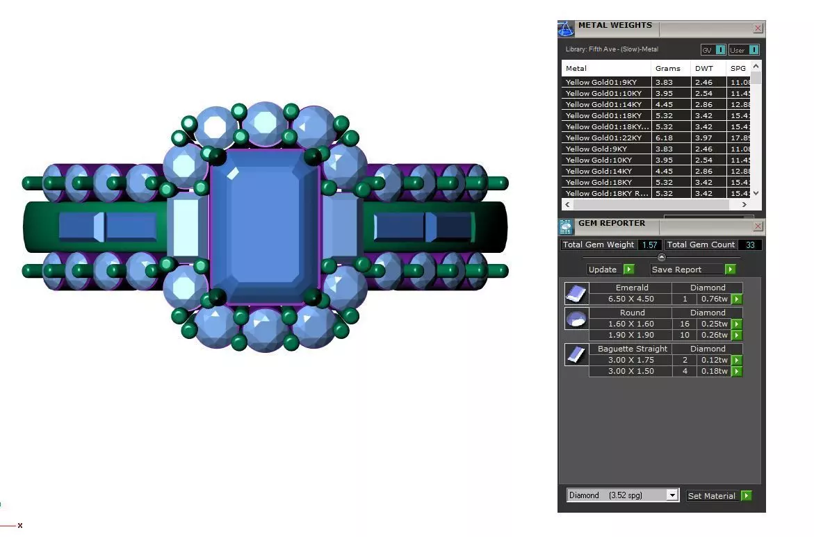 Solitaire Ring 3D print model_8