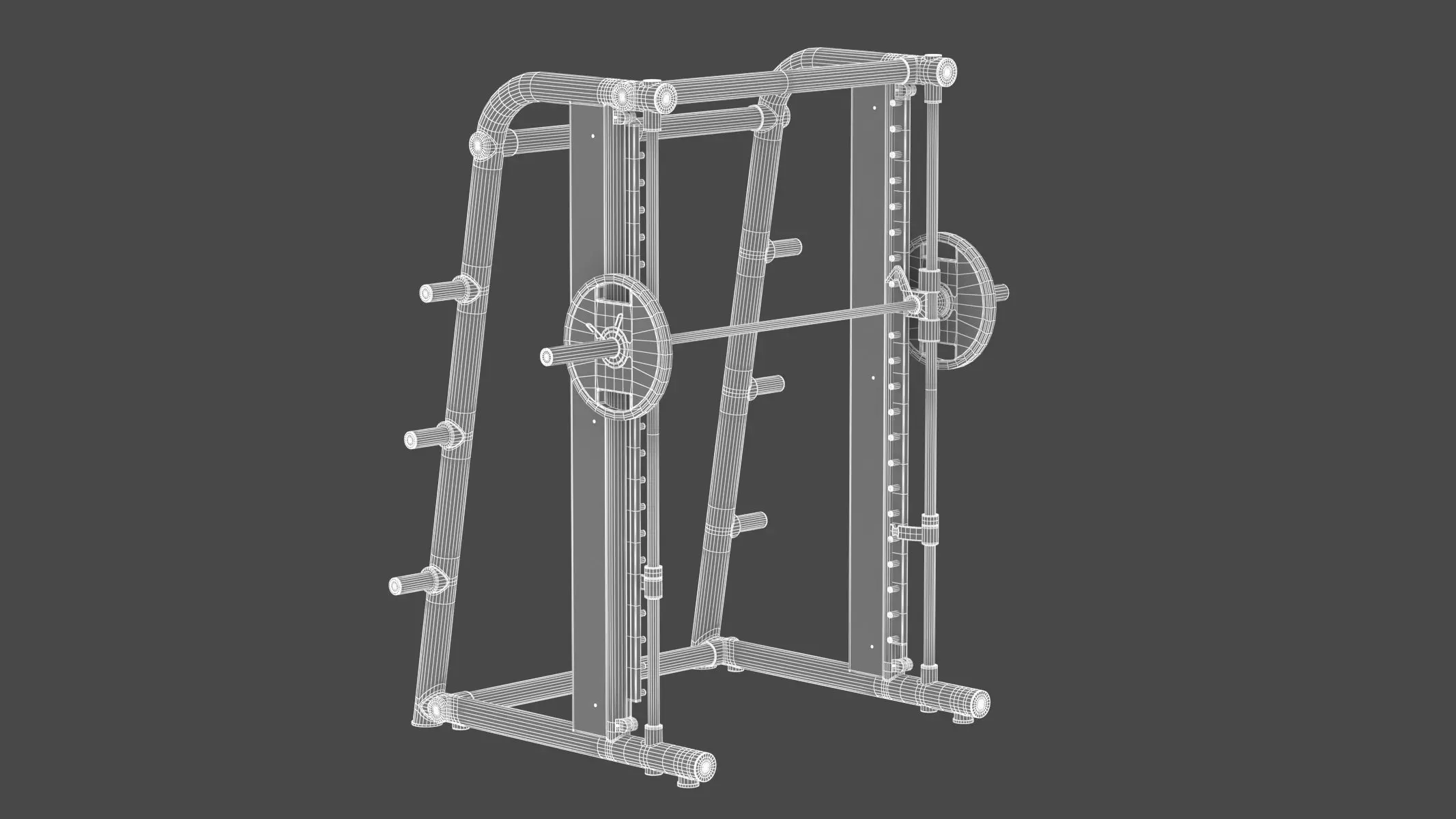 Technogym Rack Multipower 3D model_1