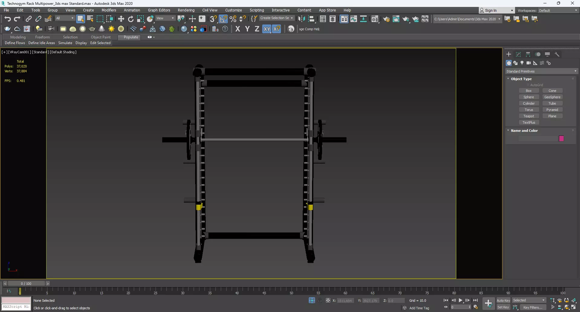 Technogym Rack Multipower 3D model_14