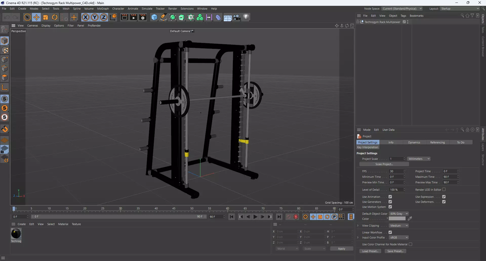 Technogym Rack Multipower 3D model_9