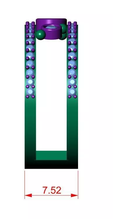 Solitaire Ring 3D print model_7