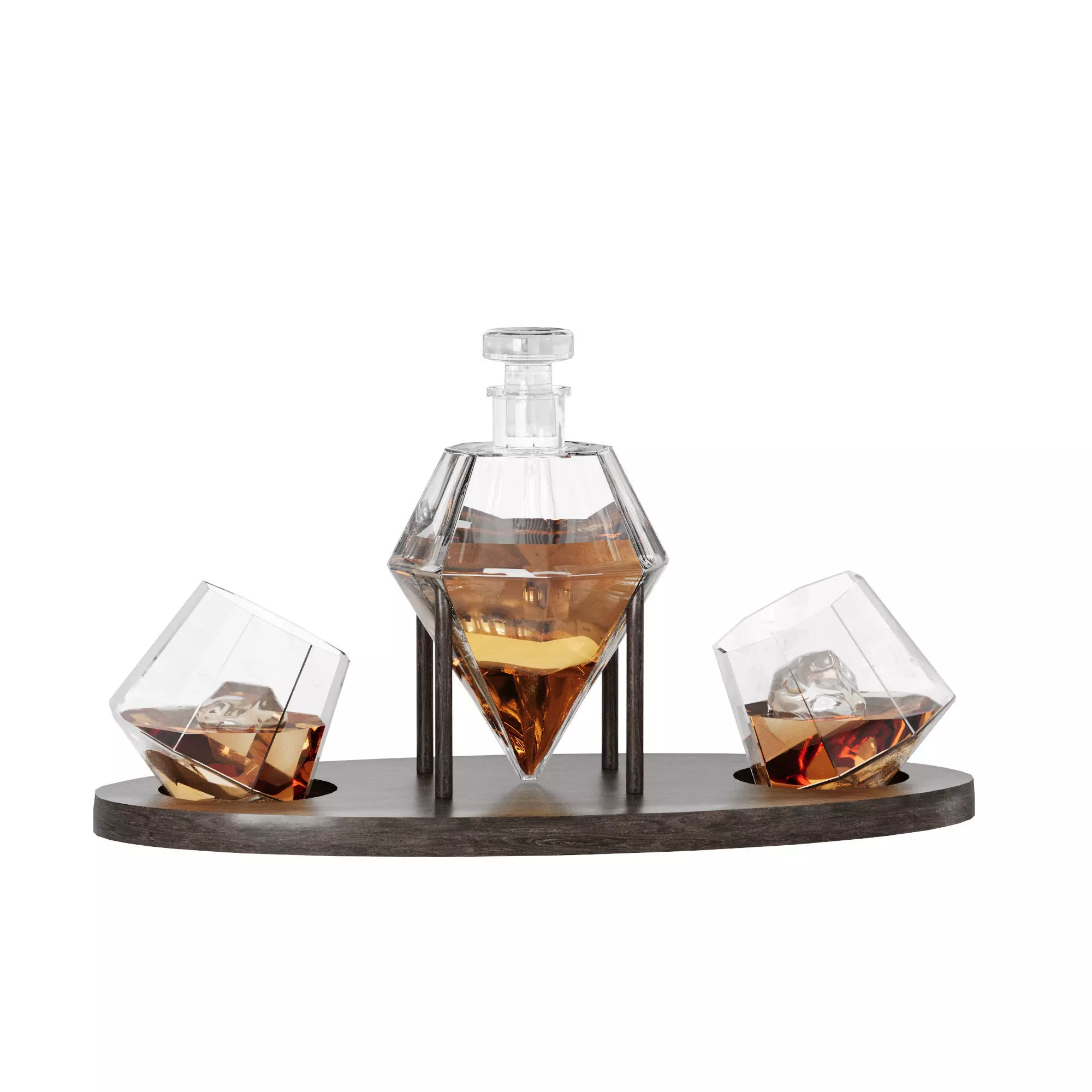 N16 Whiskey Decanter with glasses  3D model_1