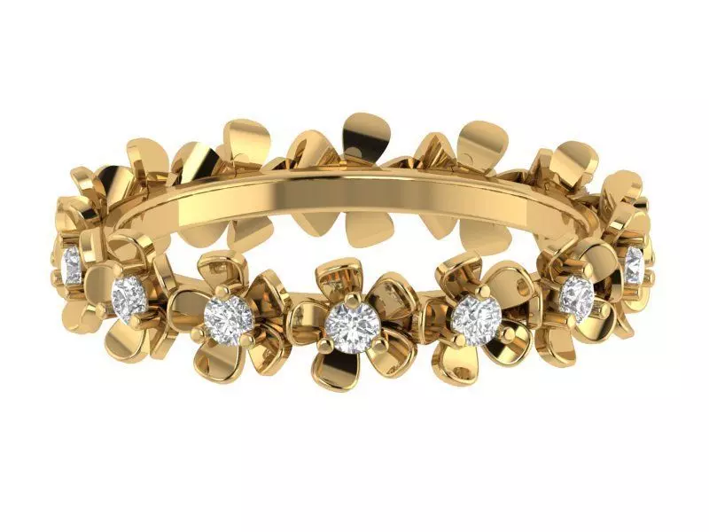 Solitaire Ring 3D print model_0