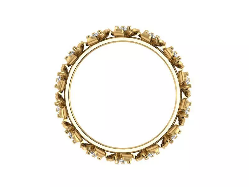 Solitaire Ring 3D print model_1