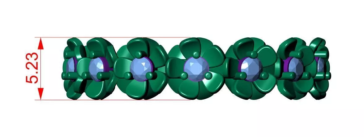 Solitaire Ring 3D print model_9