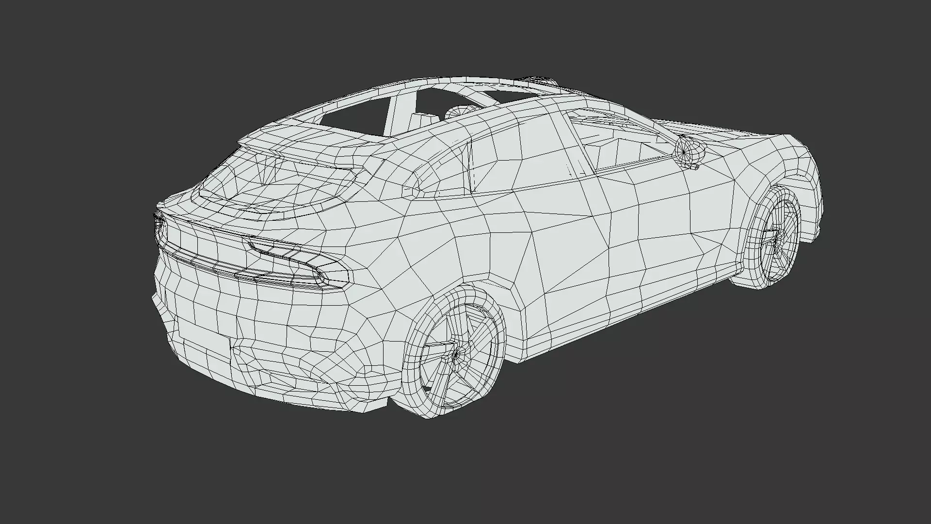 Abandoned Car - Xiaomi YU7 2025 Low-poly 3D model_6