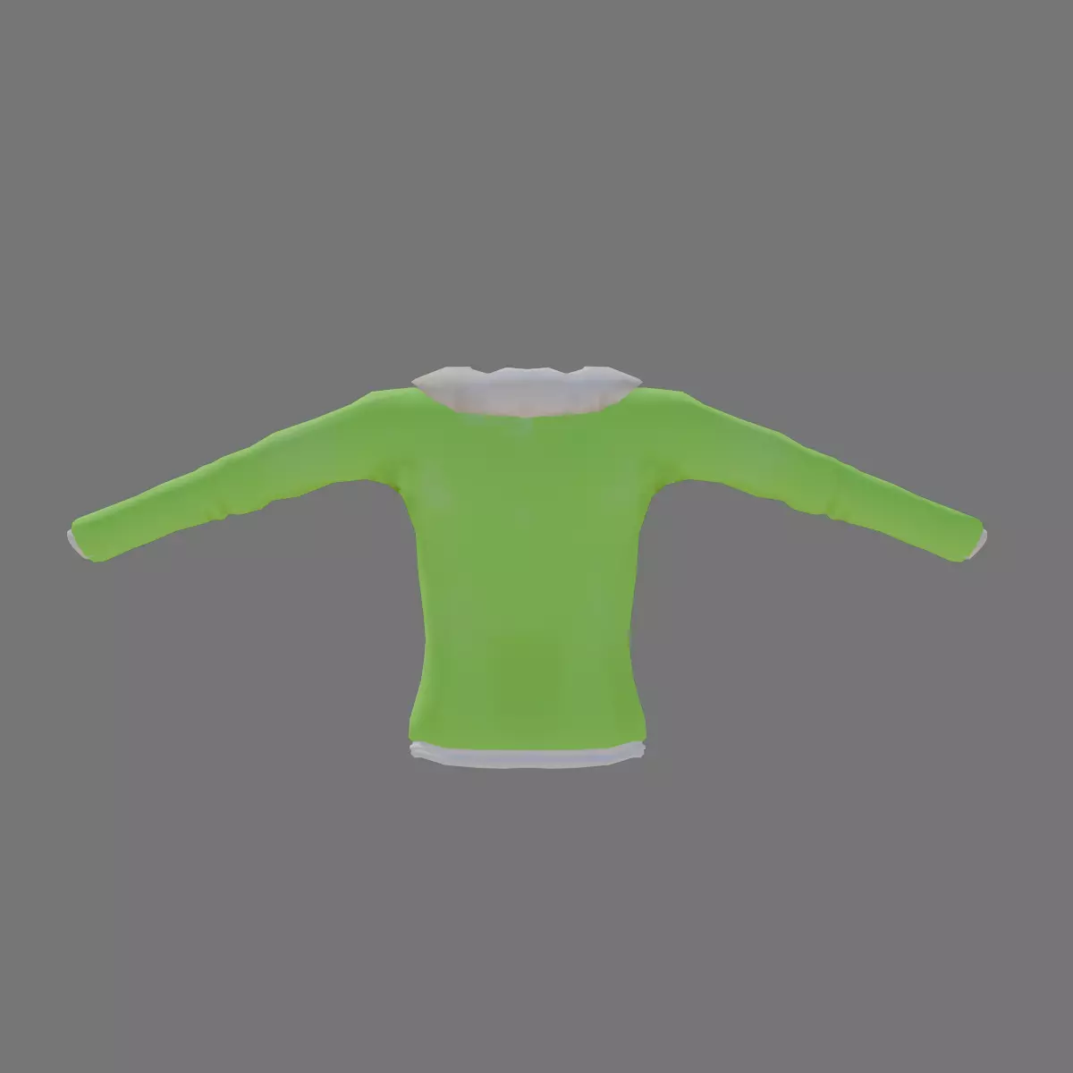 Stylished hoodie 01 Low-poly 3D model_5