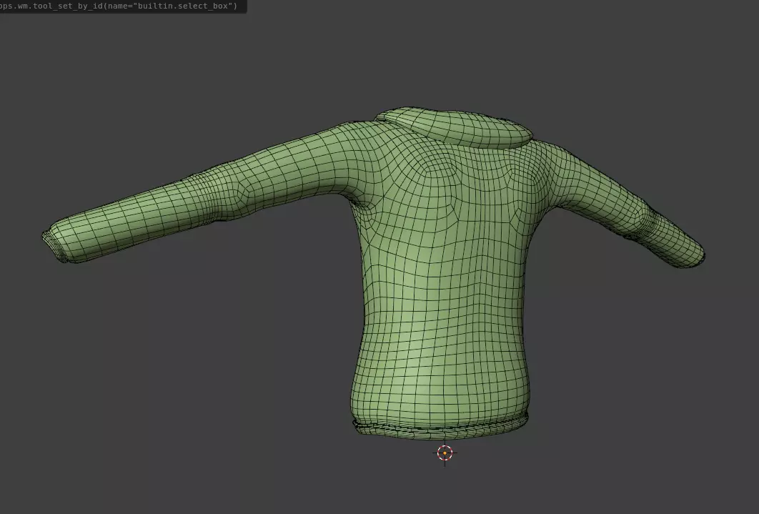 Stylished hoodie 01 Low-poly 3D model_12