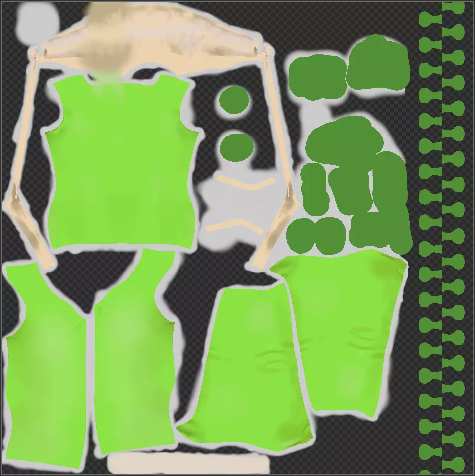 Stylished hoodie 01 Low-poly 3D model_8