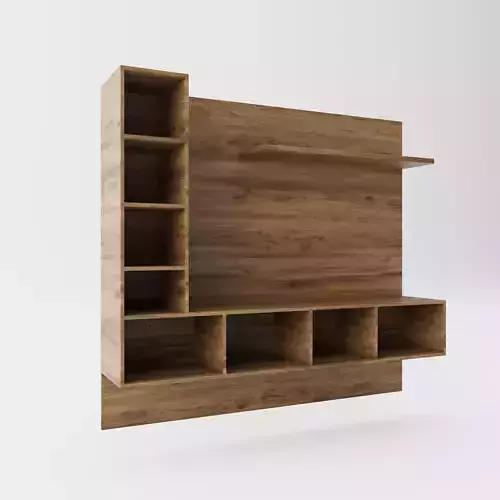 Wooden Tv Wall Unit