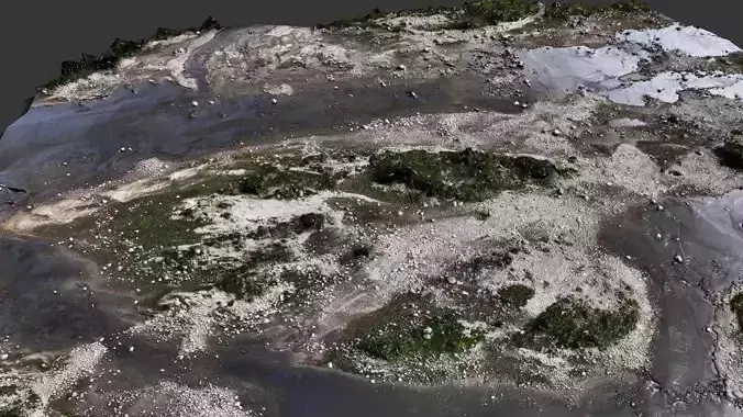 riverbed beach terrain rocks pt2 PBR photogrammetry