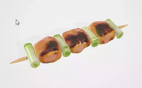 Barbecue Kebab 3D Model 3D model